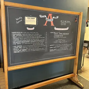 Pizza Menu