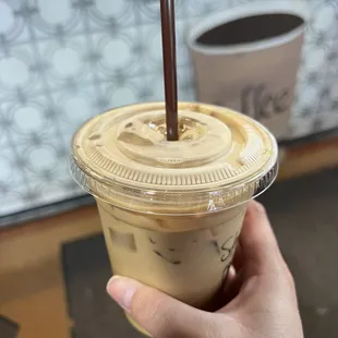 Iced bee sting latte