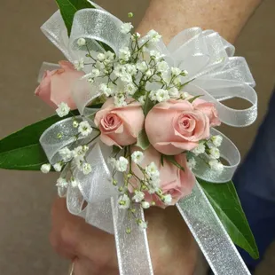Pink Rose Corsage