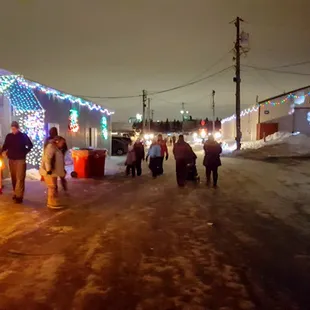 Holiday in Lights at the Anoka County Fair: looking toward the north entrance