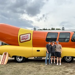 It's the Oscar Mayer Weinermobile visiting Anoka County Farms!