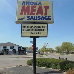 Main sign, adjacent to Main Street on the west side of town.