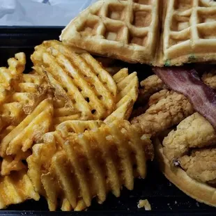 Chicken Belgian Waffle Sandwich