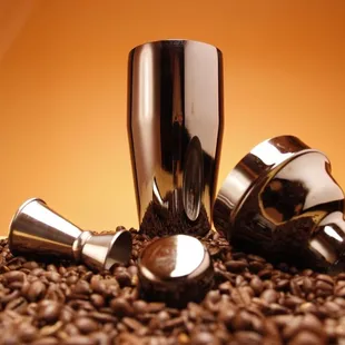 Shaker set used to make the Italian Shakerato