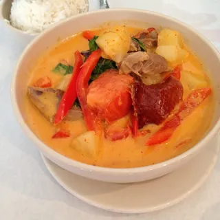 Roasted duck red curry