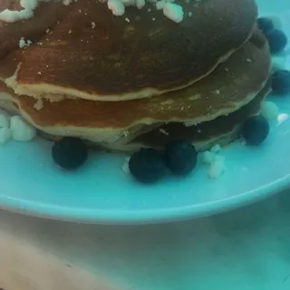 Lemon Blueberry Goat Cheese Pancakes