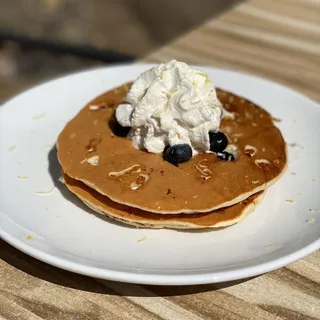 Lemon Blueberry Goat Cheese Pancakes