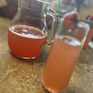 Strawberry St. Germain Mimosa Pitcher