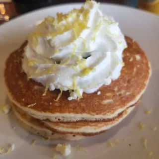 Lemon Blueberry Goat Cheese Pancakes