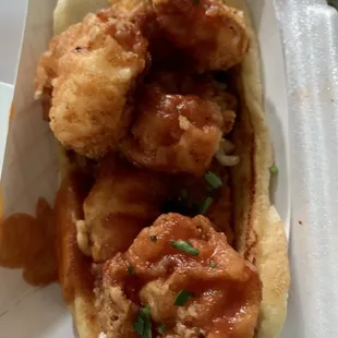 Carolina patriot aka their version of a lobster roll but with shrimp