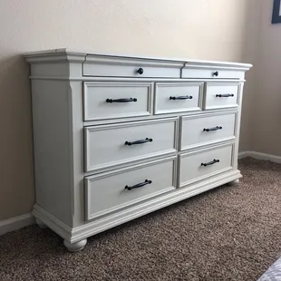 Dresser that was sold off the floor and delivered within 24 hours.