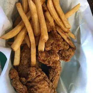 Chicken Strips and French Fries