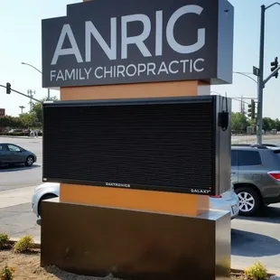 Their new marquee signage