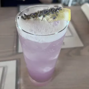 Lavender gin cocktail