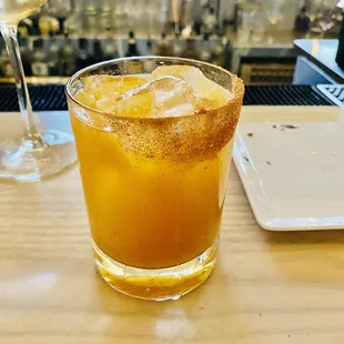 Cocktail off the happy hour menu - fall in a glass