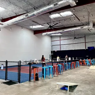 Indoor pickleball court