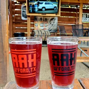 Locust cider black cherry and Tiger's Blood.
