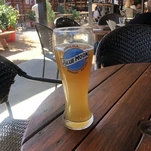 Blue Moon w/ free take home glass.