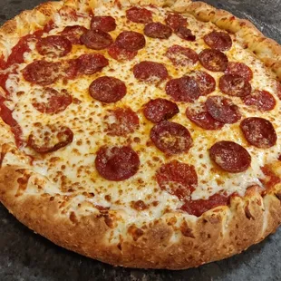 pepperoni and cheese pizza