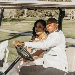 Golf carts were provided for our convenience.