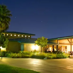 Club House at night