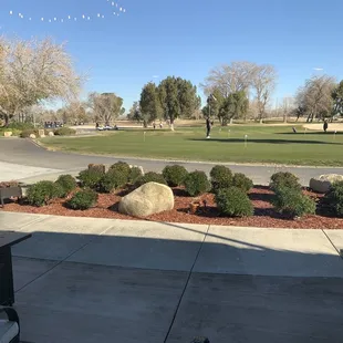 Putting greens at Antelope Valley Golf Course