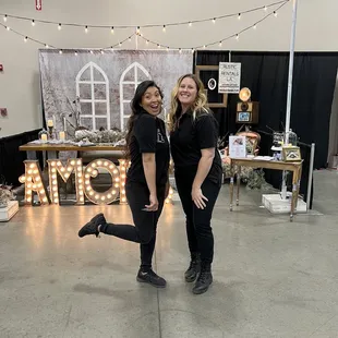 The ladies of Rustic Rentals LA at the AV Bridal Fair