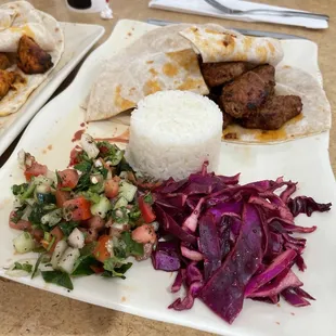 Shish kabob cabbage salad shepherd salad