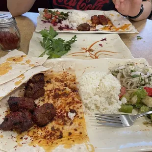 Shish Kebab and Chicken Shish Kebab