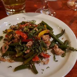 a plate of food on a table