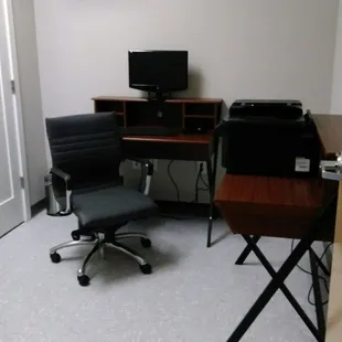 Business center on third floor