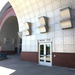 Archway linking Anthem and WA History Museum. Great cityscape architecture.