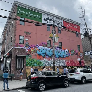 cars parked on the street