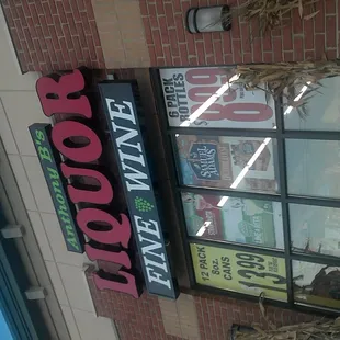 the front of the store