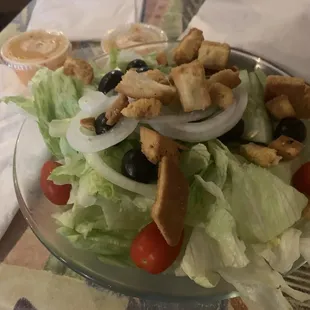 Just a small House Salad to start !
