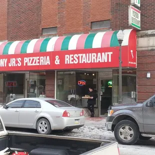 Parking lot across the street if needed.  25 cents an hour.