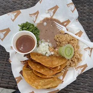 Birria taco combo plate
