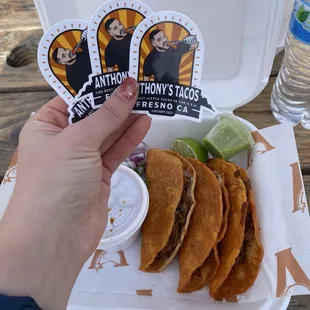 Stickers and tacos!