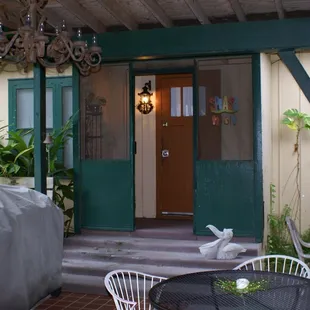 The private entrance into the Guest House