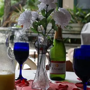 Brunch on the patio is an excellent treat!