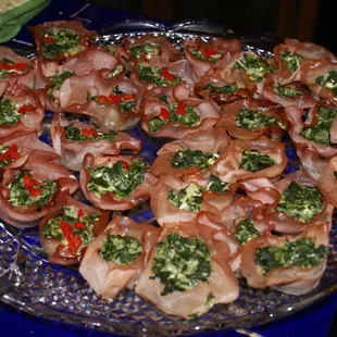 Ham/Turkey Florentine Tartlets - host a party at Anthony's or we can bring the food to you!