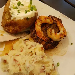 Top Sirloin Steak and Shrimp
