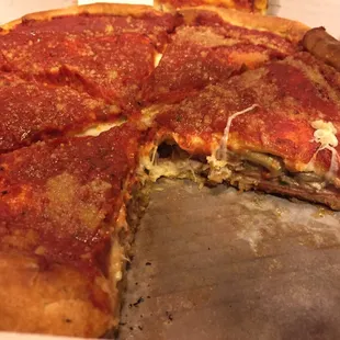 Carnivore&apos;s Delight Chicago Style Stuffed Pizza