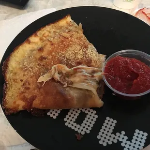 Half of a calzone.  Fantastic.