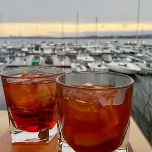 Old Fashioned and Negroni