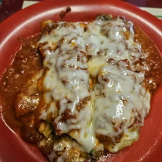 Beef and Spinach Cannelloni