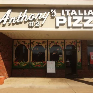 the front of the restaurant