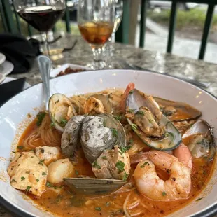Seafood pasta