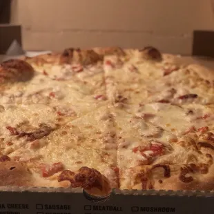 Margherita pizza done a little differently. Still excellent though!