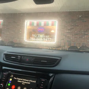 the interior of a car